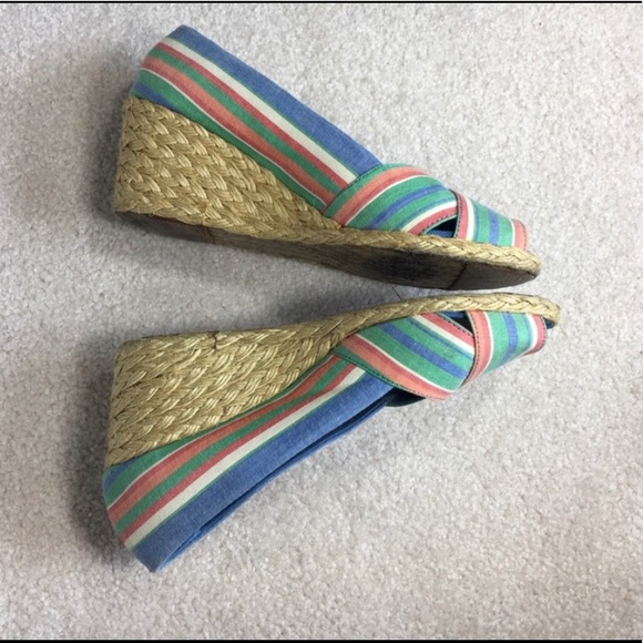 ⬇️ $30 Ralph Lauren wedge shoes size 8 - Picture 2 of 8